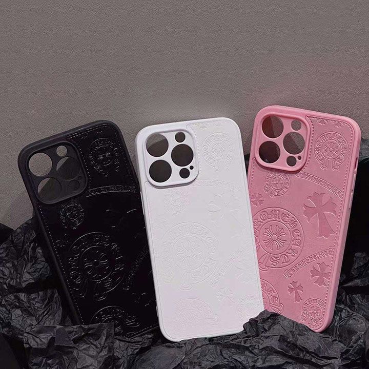 ブランド 携帯ケース アイフォン15pro クロームハーツ風 