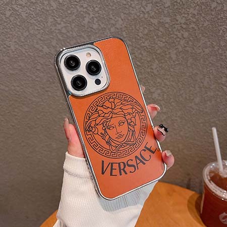 iphone 16 プロ スマホケースversace 皮製