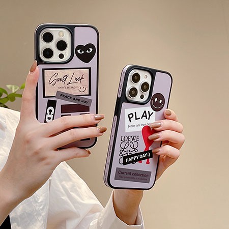 アイフォン 14pro max カバーコムデギャルソン comme des garçons 綺麗