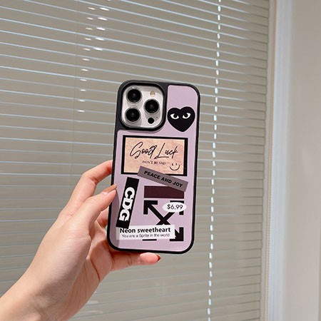 アイフォン 14pro max カバーコムデギャルソン comme des garçons 綺麗