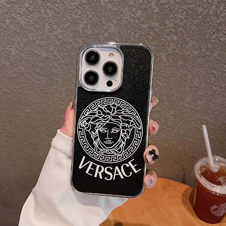 iphone 16 プロ スマホケースversace 皮製