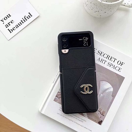 チェック柄 ギャラクシー ZFlip3 ケース chanel シャネル 