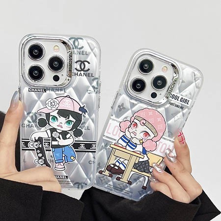 アイホン 14pro max chanel風 スマホケース 少女