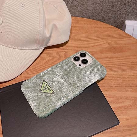 prada スマホケース アイフォン 14pro  チェック柄