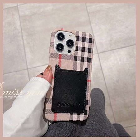 アイフォン 14プロ max burberry風 スマホケース 