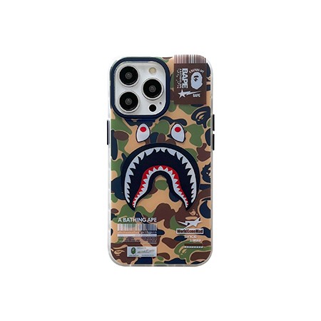 ア・ベイシング・エイプ風 ケース iphone15プラス 