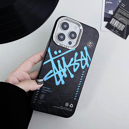 アイホン 16プロ max stussy風 携帯ケース  皮製