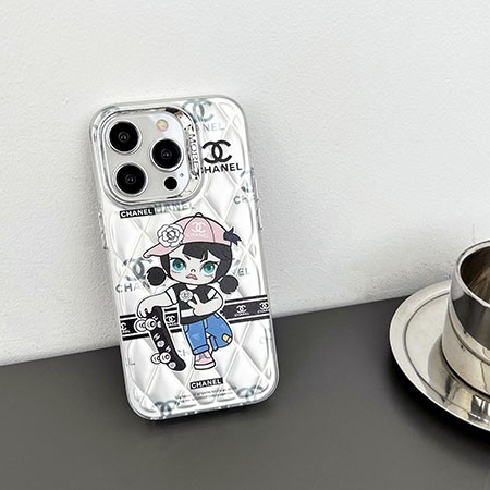 アイホン 14pro max chanel風 スマホケース 少女
