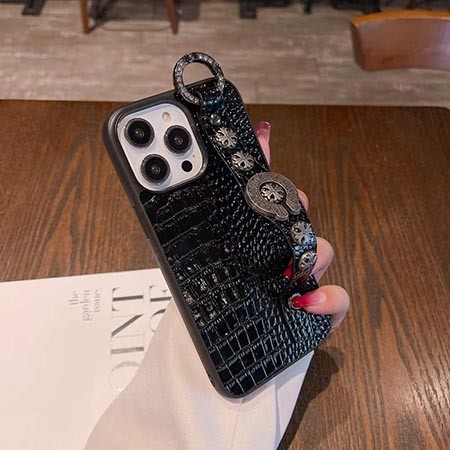牛革 iphone14 スマホケース クロームハーツ 