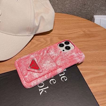 prada スマホケース アイフォン 14pro  チェック柄