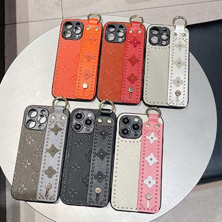 赤 アイフォン 14プロ max vuitton風 ケース 
