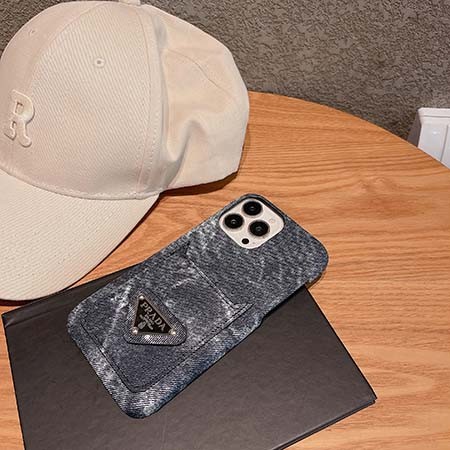 prada スマホケース アイフォン 14pro  チェック柄