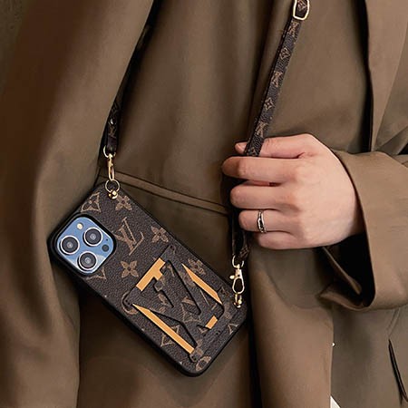 ブランド vuitton風 アイフォン14promax スマホケース  マゼンタ
