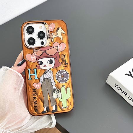 アイホン 15 ケースdior風 ホットスタンプ （シルバー ）