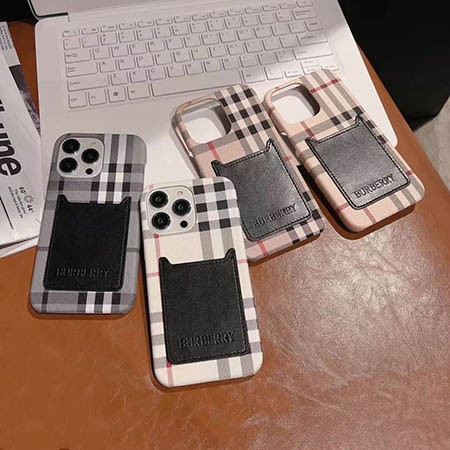 アイフォン 14プロ max burberry風 スマホケース 