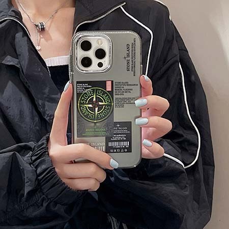 アイフォーン 14pro max スマホケースstone island ストーンアイランド 電気メッキ