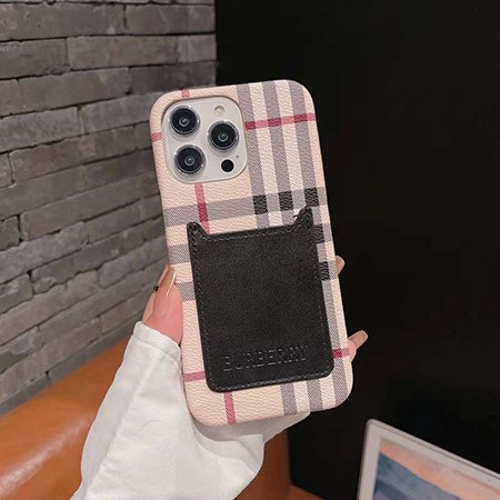 アイフォン 14プロ max burberry風 スマホケース 