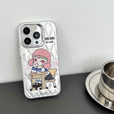 アイホン 14pro max chanel風 スマホケース 少女