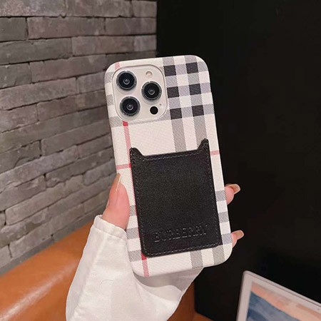 アイフォン 14プロ max burberry風 スマホケース 