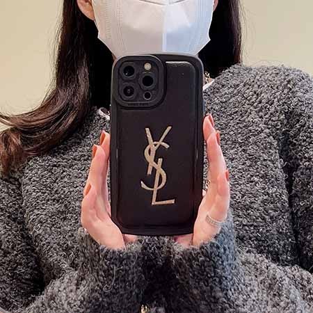 アイフォン14pro イヴサンローラン風 スマホケース  カラフル