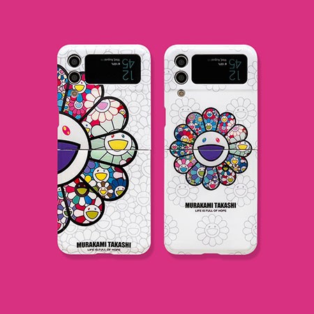 murakami sunflower ギャラクシー ZFlip4 ケース 