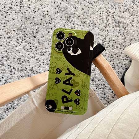 ハイブランド コムデギャルソン comme des garçons アイフォン 14pro 携帯ケース 