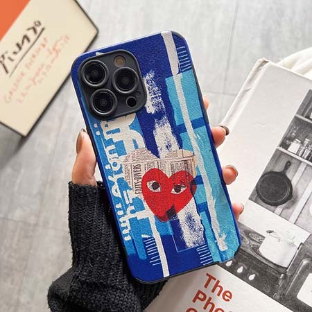 comme des garçons風 カバー アイホン13pro 