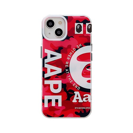 アイフォン12 aape風 カバー  楕円形