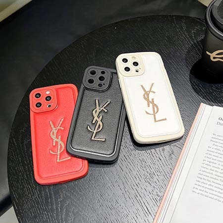 アイフォン14pro イヴサンローラン風 スマホケース  カラフル