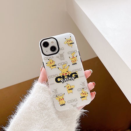 comme des garçons風 カバー アイフォーン14プロ 