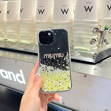 miumiu ミュウミュウ iphone 15pro max携帯ケース 半透明