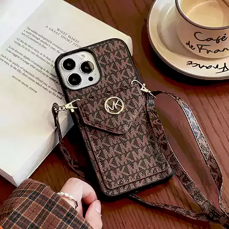 アイホン16プラス マイケルコース mk スマホケース  字母プリント