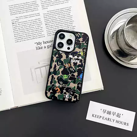 ア・ベイシング・エイプ iphone 16 スマホケース  ライチテクスチャ