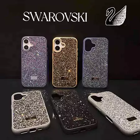 iphone17オシャレ スワロフスキー swarovski スマホケース アイホン 16pro 