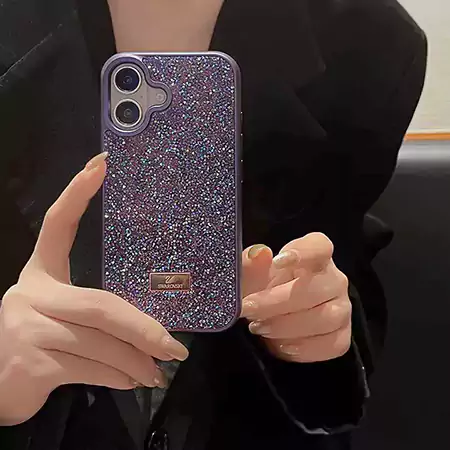 iphone17オシャレ スワロフスキー swarovski スマホケース アイホン 16pro 