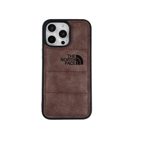 iphone17アイホン 16pro max 携帯ケース the north face風  オレンジ