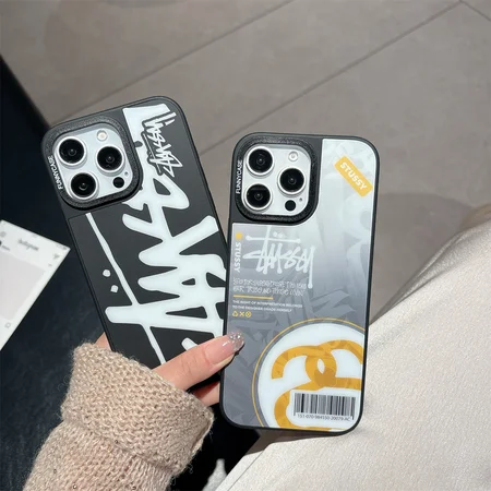iphone17iphone 16プロ stussy風 カバー 