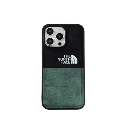 iphone17アイホン 16pro max 携帯ケース the north face風  オレンジ