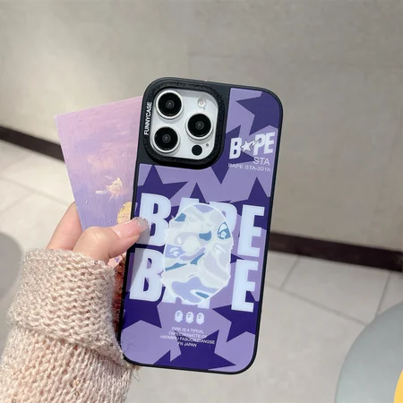 iphone17花 アイフォン14 カバー bape風 