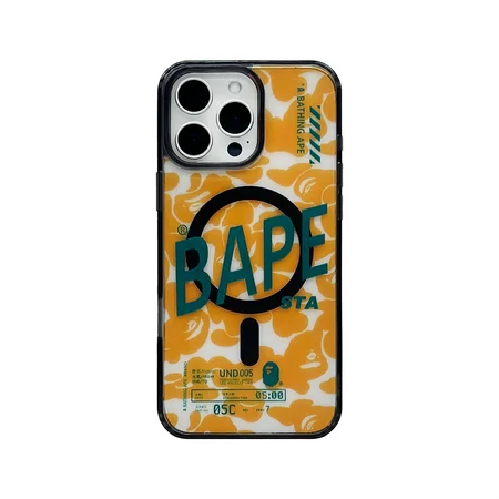iphone17薄型 アイフォーン16プラス bape ア・ベイシング・エイプ 携帯ケース 