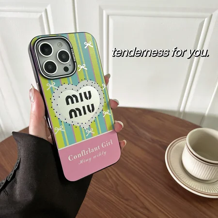 iphone17アイホン 16pro max スマホケース ミュウミュウ風 