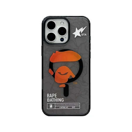 iphone17薄型 アイフォーン16プラス bape ア・ベイシング・エイプ 携帯ケース 