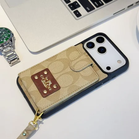iphone17PE coach風 アイフォーン17pro 携帯ケース 