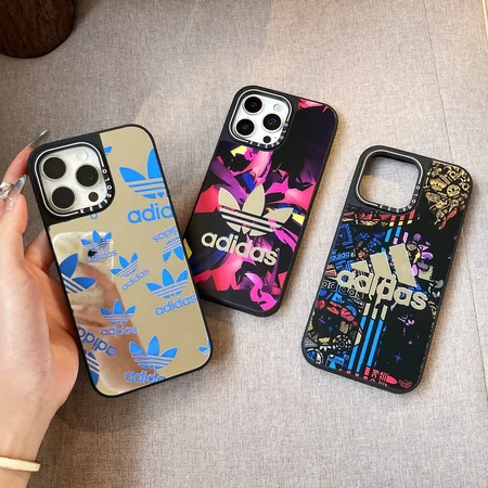 iphone17アイフォン 16pro アディダス adidas カバー  レザー