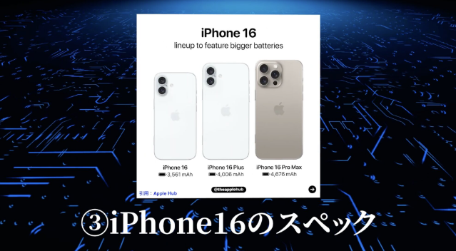 iPhone16 最新のリーク情報